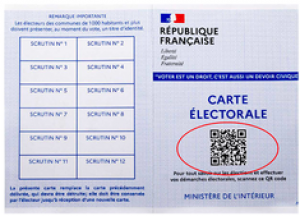 image de La carte d'électeur